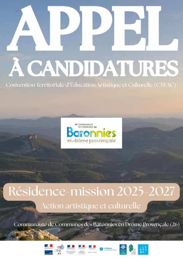 APPEL A CANDIDATURES - Résidence artistique de territoire 2025-2027