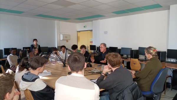 Laurent Seyer au lycée hôtelier Valéry Giscard d’Estaing de Chamalières